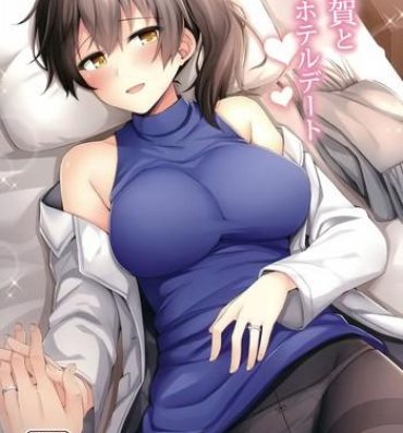 Lesbian Kaga to Yoru no Hotel Date- Kantai collection hentai Tgirl